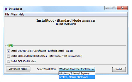 InstallRoot Window